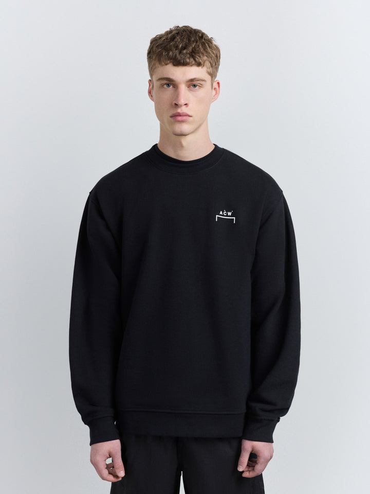 Burcham Logo Crew Black