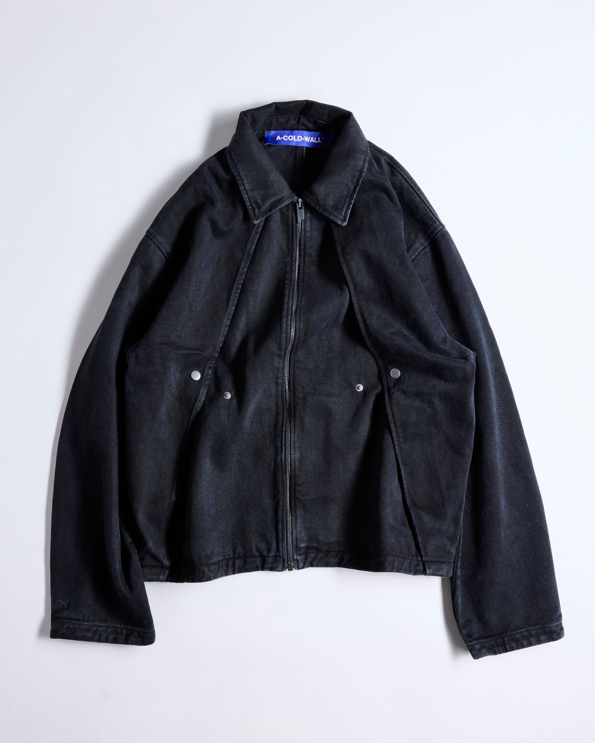 acoldwall デニムジャケット A-COLD-WALL* vintage-wash logo-print Denim Jacket | Blue