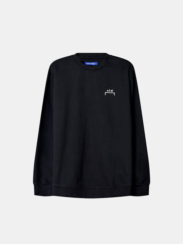 Burcham Logo Crew Black