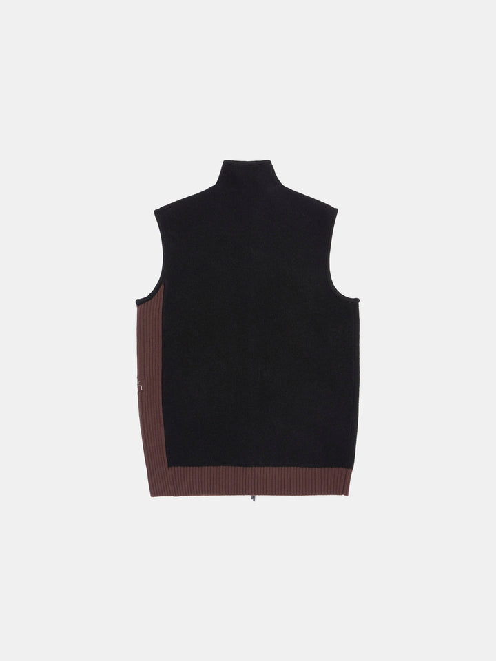 Contrast Knit Gilet
