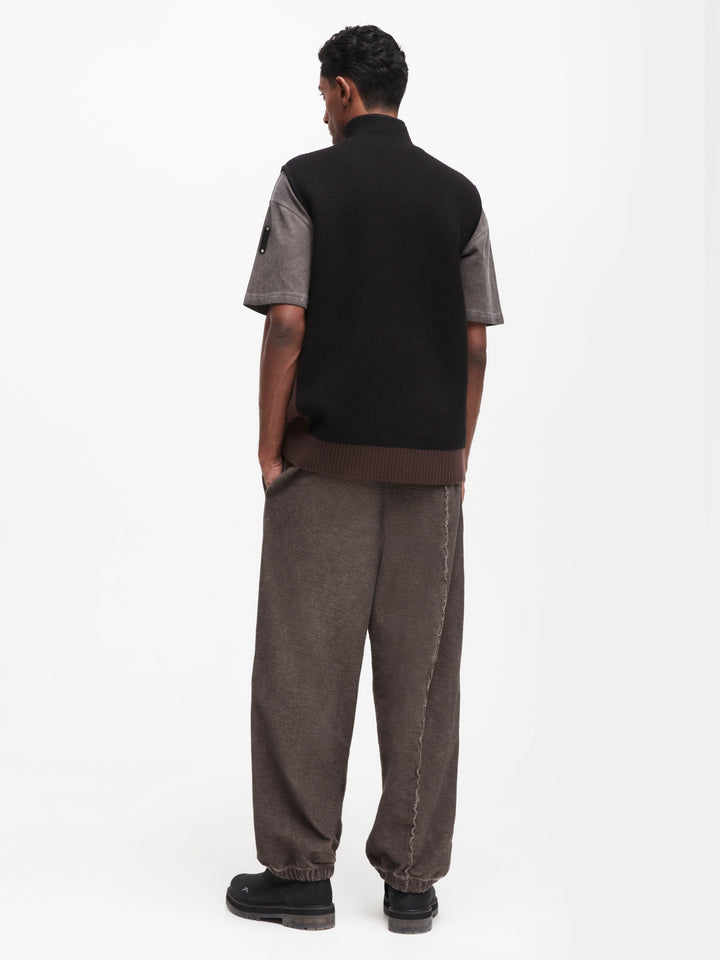 Contrast Knit Gilet
