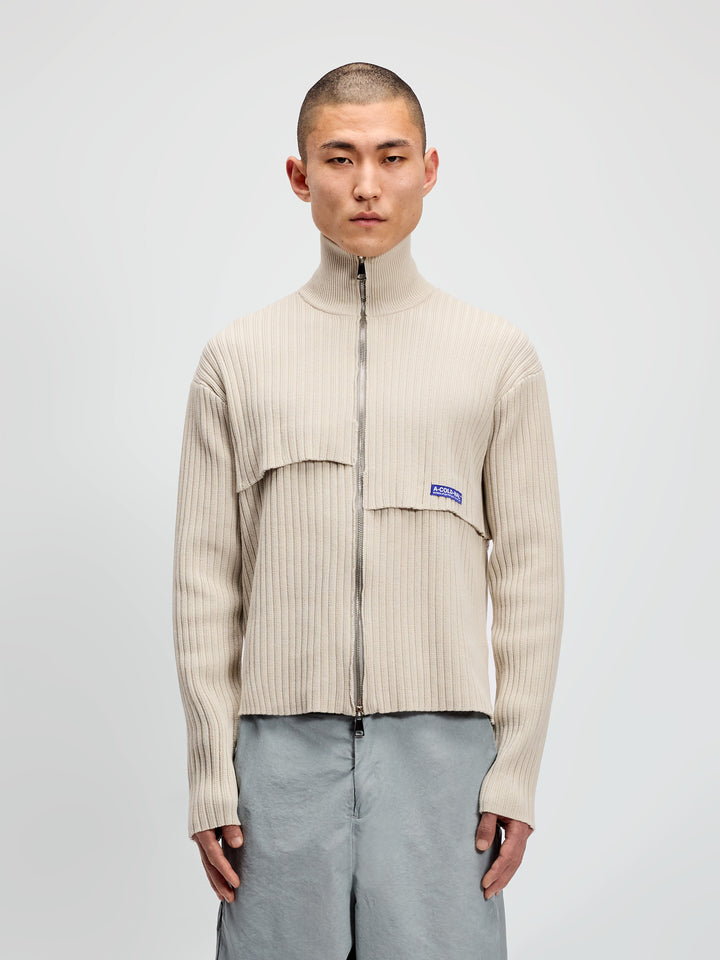 Panel Knit Bone