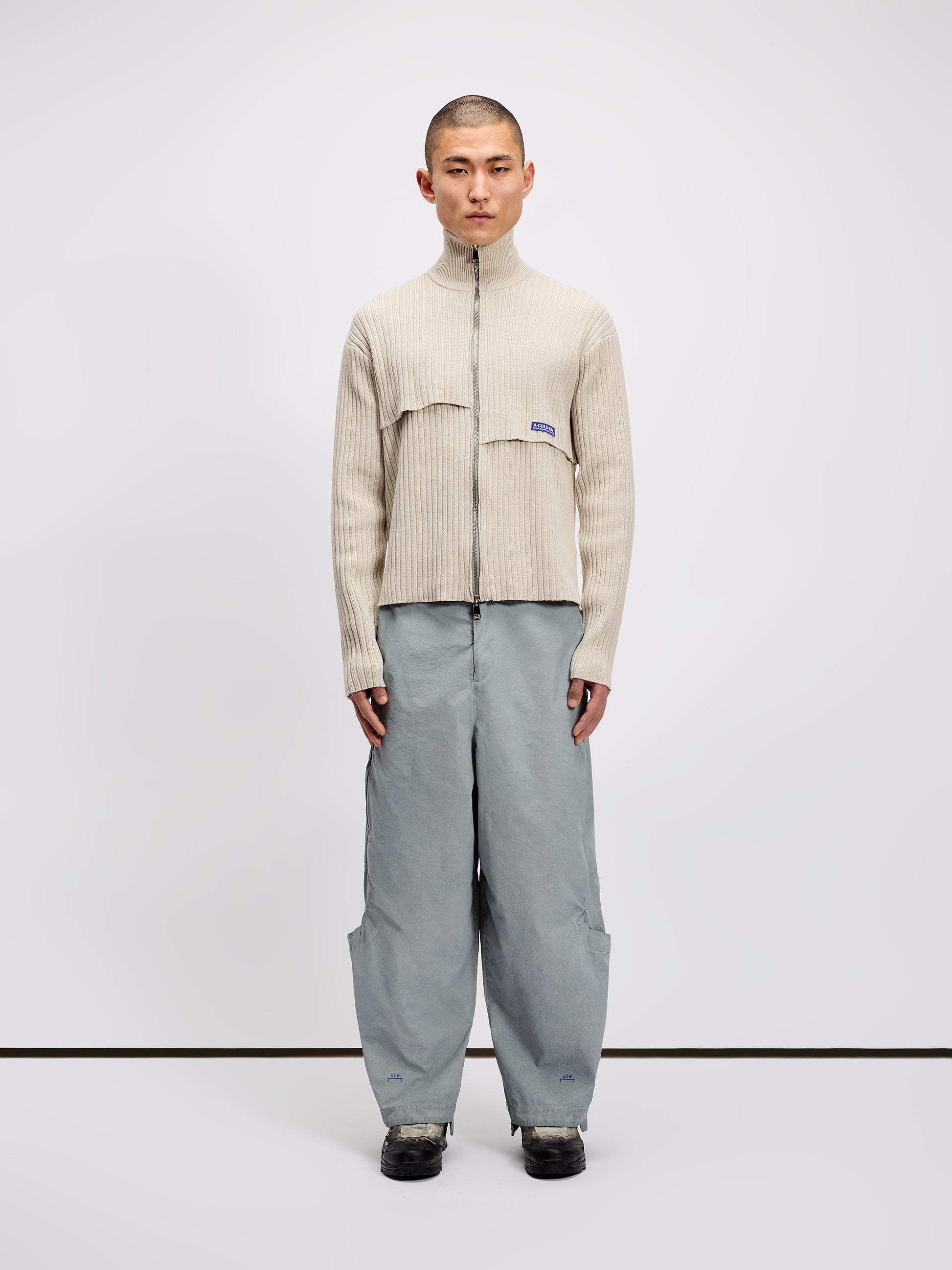 Panel Knit Bone