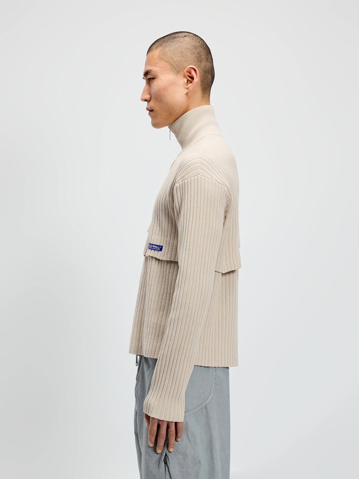 Panel Knit Bone