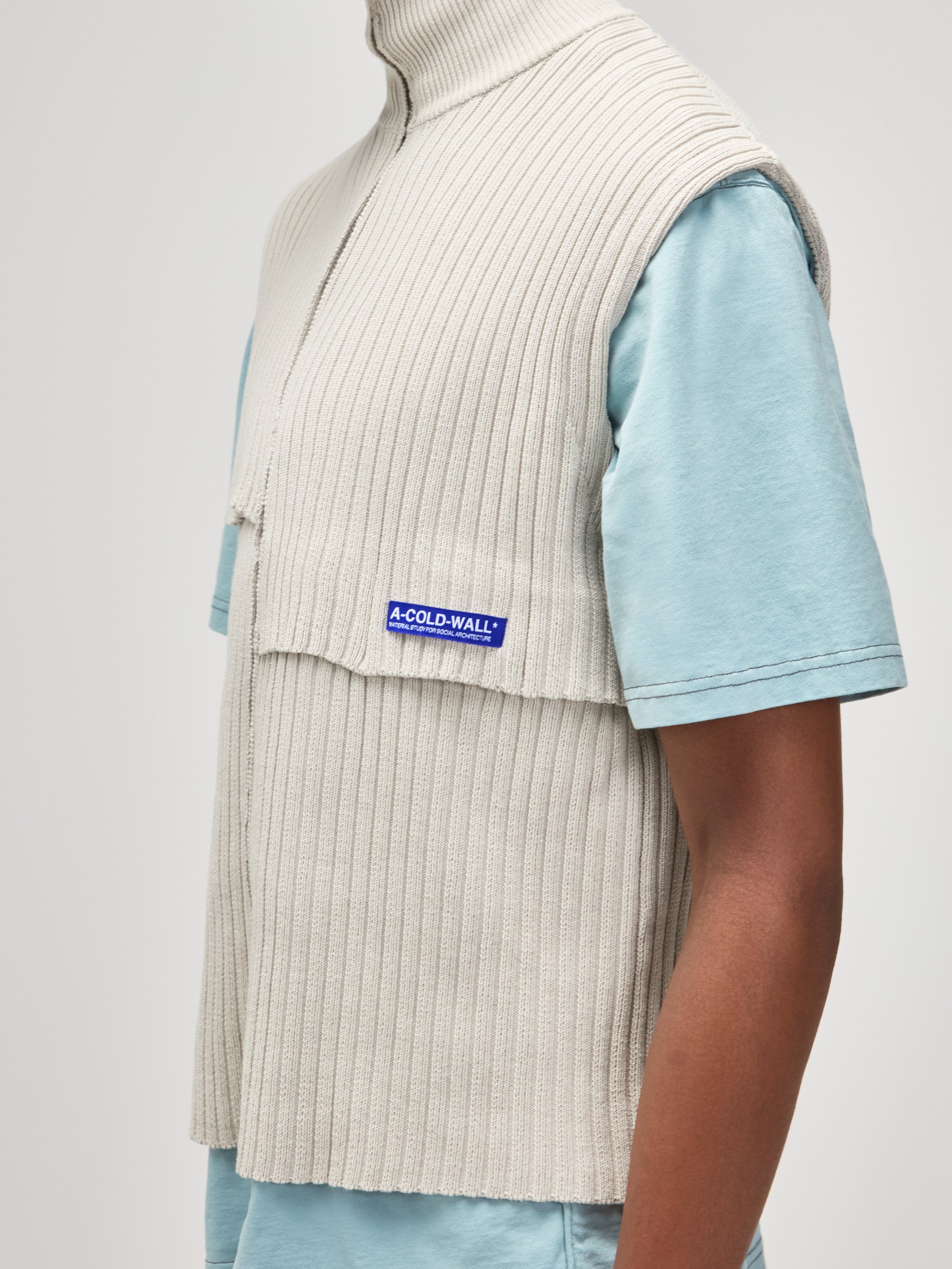 Panel Knit Vest Bone – A-COLD-WALL*