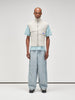 Panel Knit Vest Bone