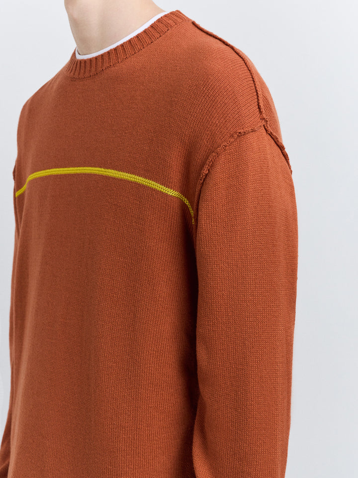 Mercury Crew Knit Rust