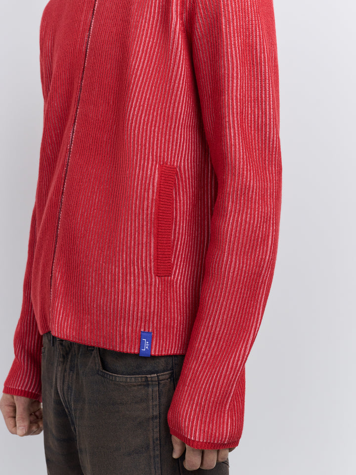 Whitby Full-Zip Knit Cardinal Red