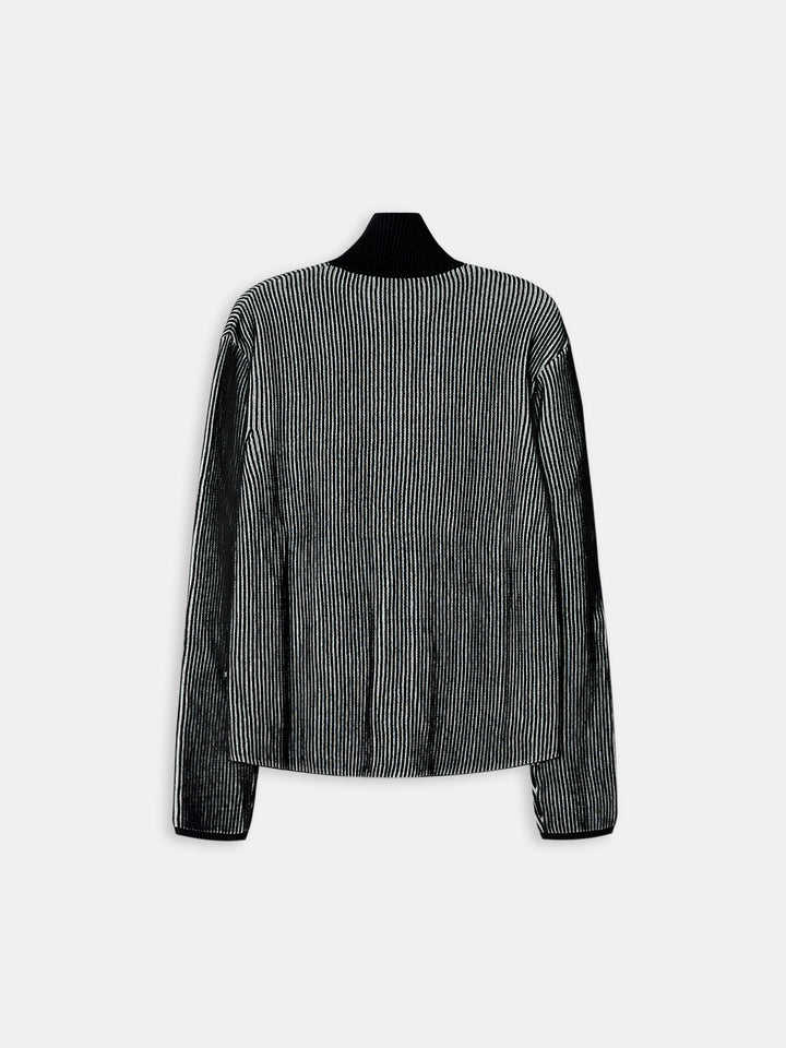 Whitby Full-Zip Knit Onyx