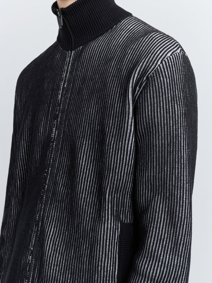 Whitby Full-Zip Knit Onyx