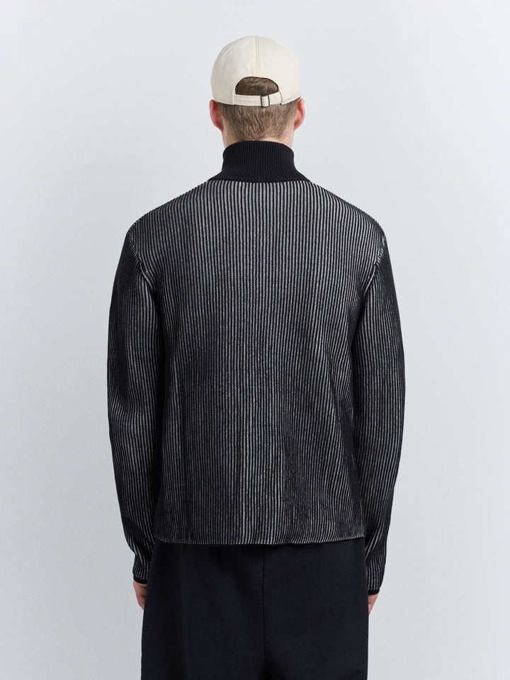 Whitby Full-Zip Knit Onyx