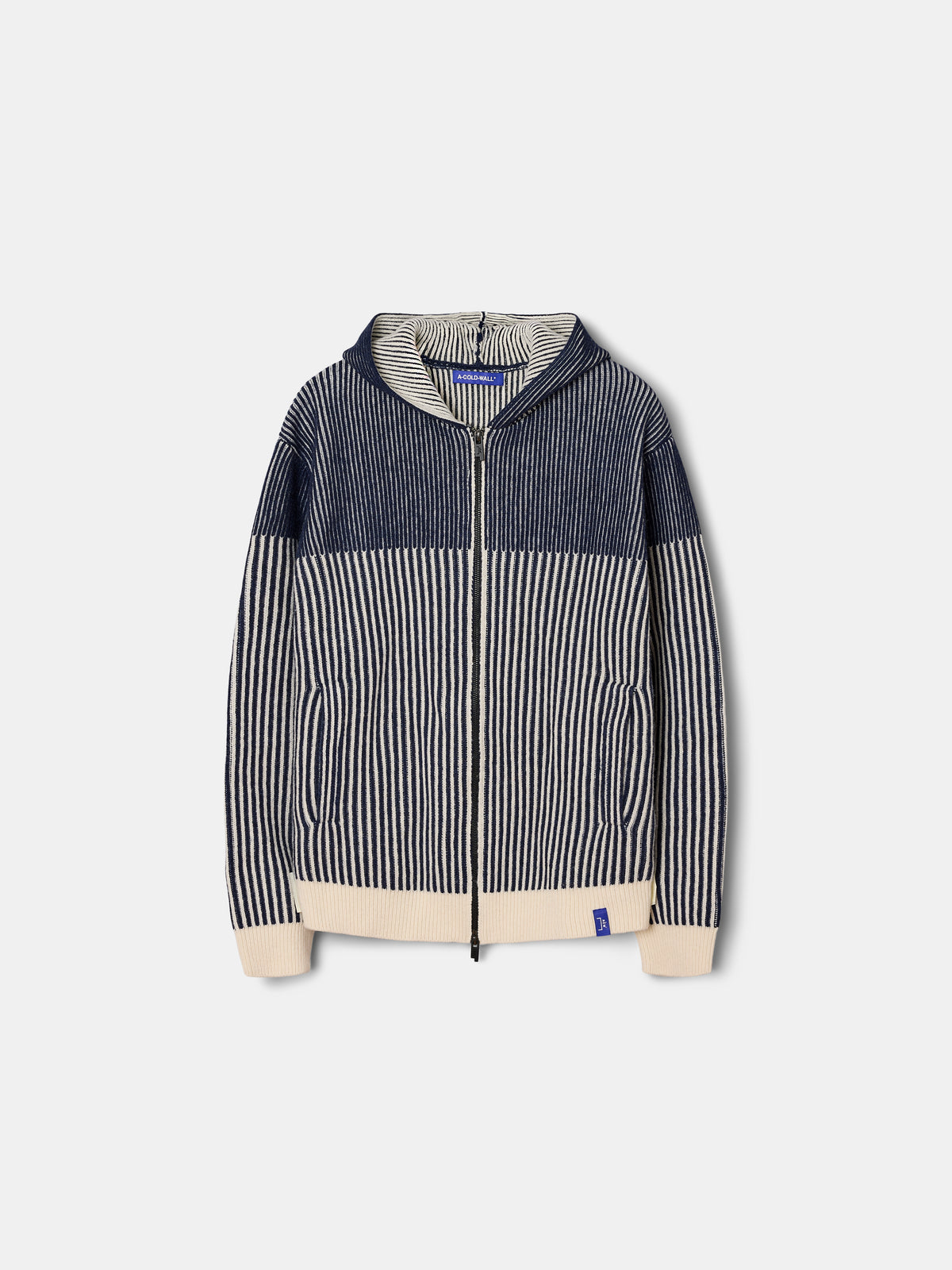 Prenton Zip Knit Hoodie Midnight