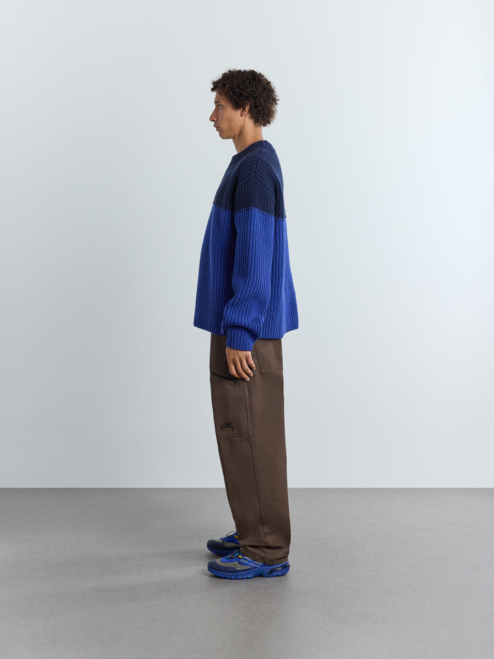 Shay Ribbed Crewneck Bluist