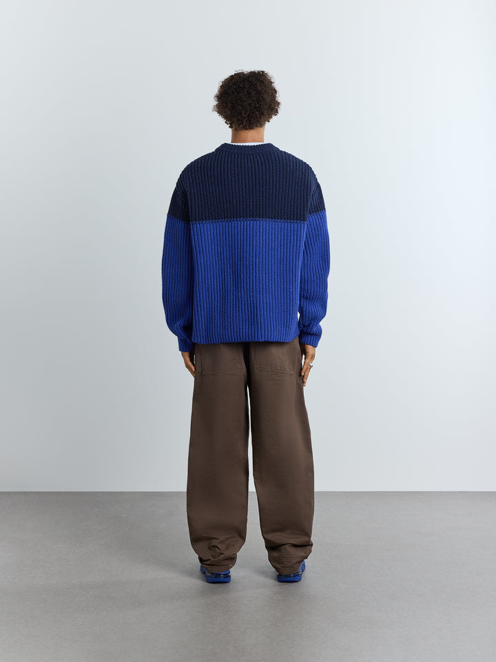 Shay Ribbed Crewneck Bluist