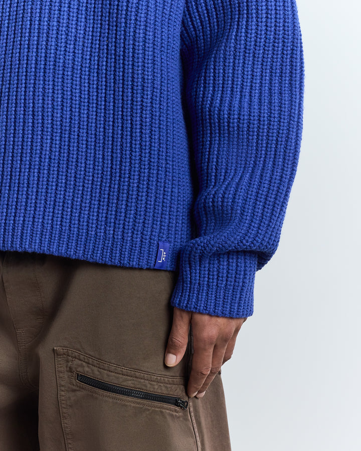 Shay Ribbed Crewneck Bluist