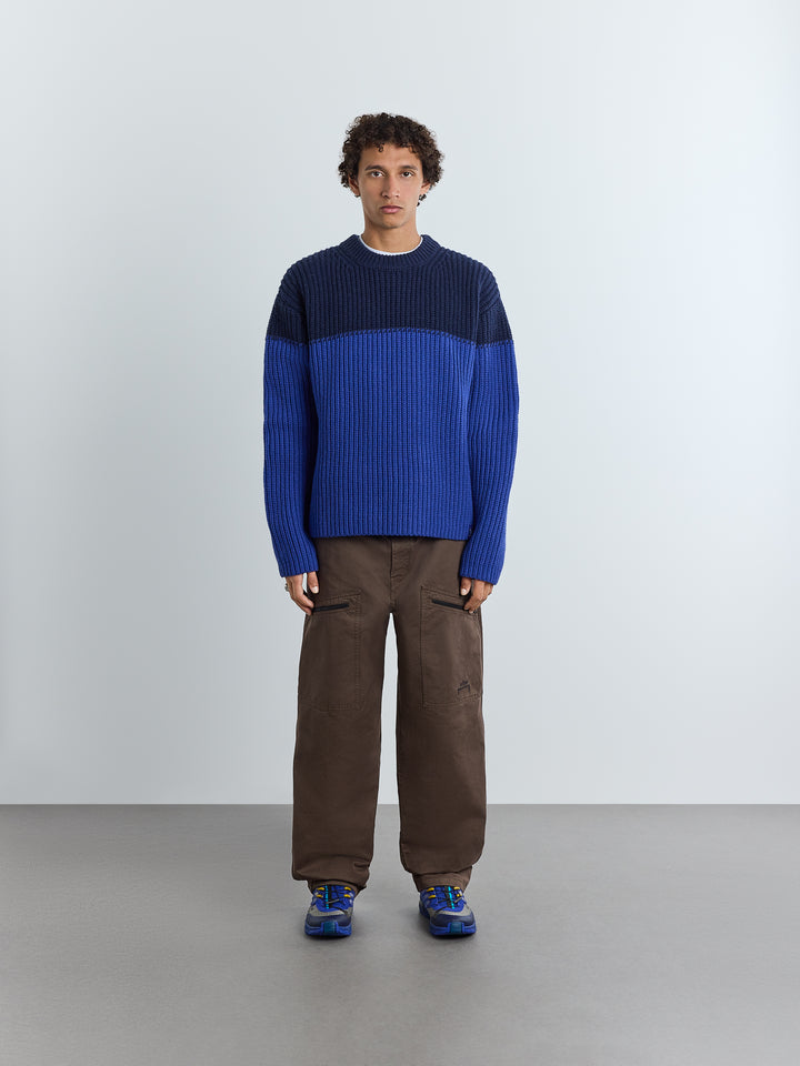 Shay Ribbed Crewneck Bluist
