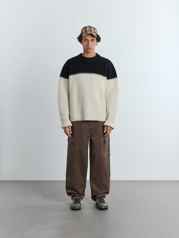 Shay Ribbed Crewneck Bone