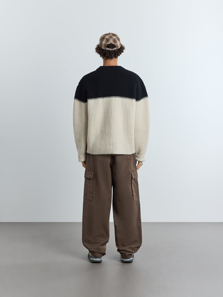 Shay Ribbed Crewneck Bone