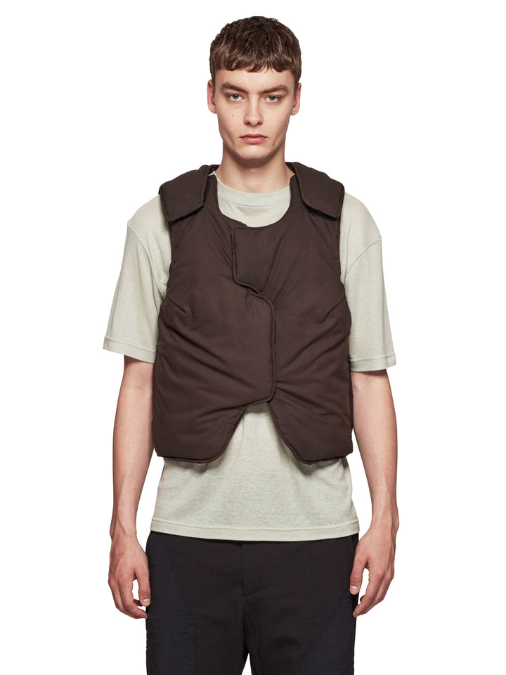 Form Gilet Dark Brown