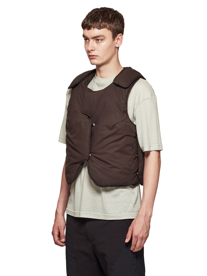 Form Gilet Dark Brown