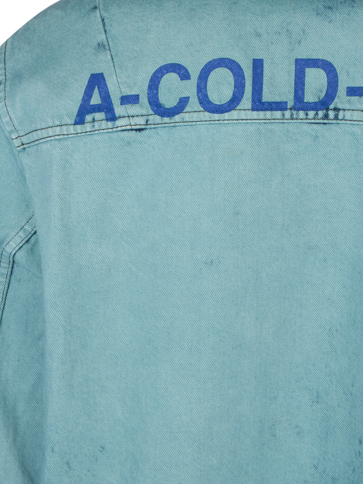 Bleached Overdyed Shirt Faded Teal