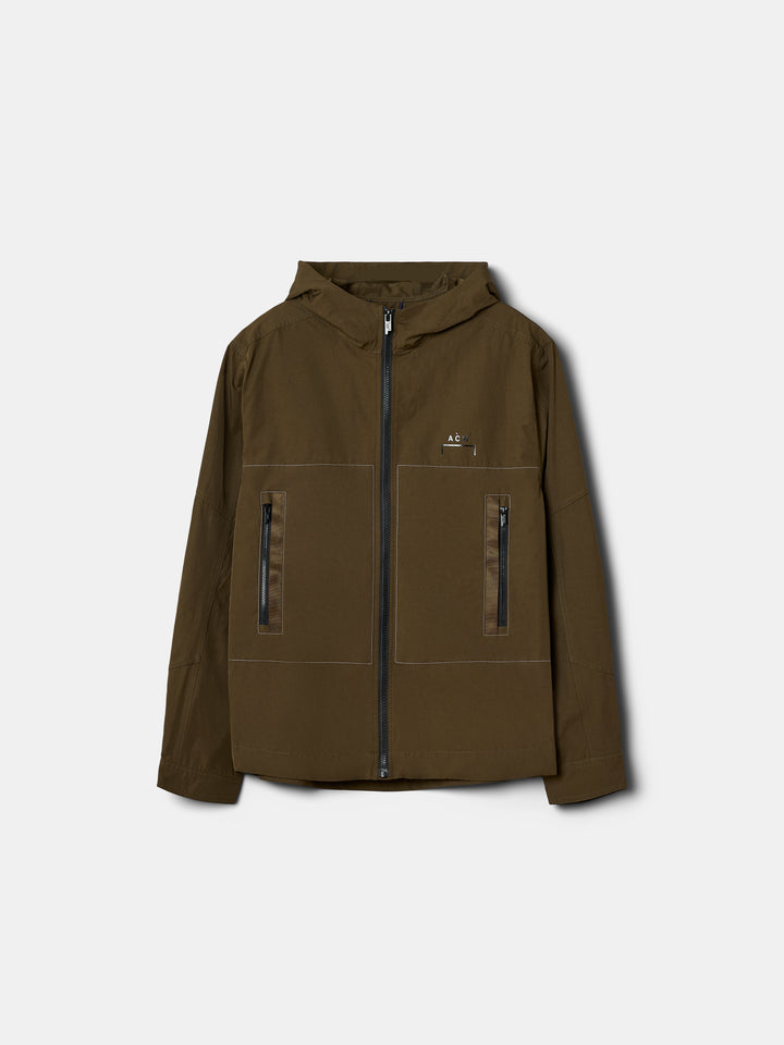 Albany Hooded Overshirt Deep Olive