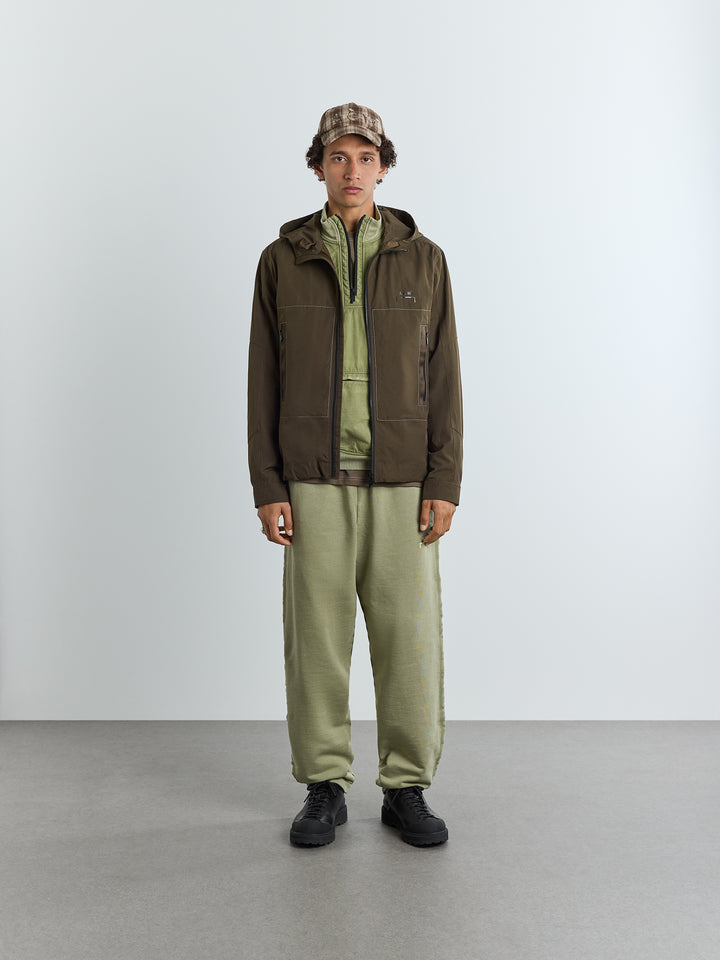 Albany Hooded Overshirt Deep Olive