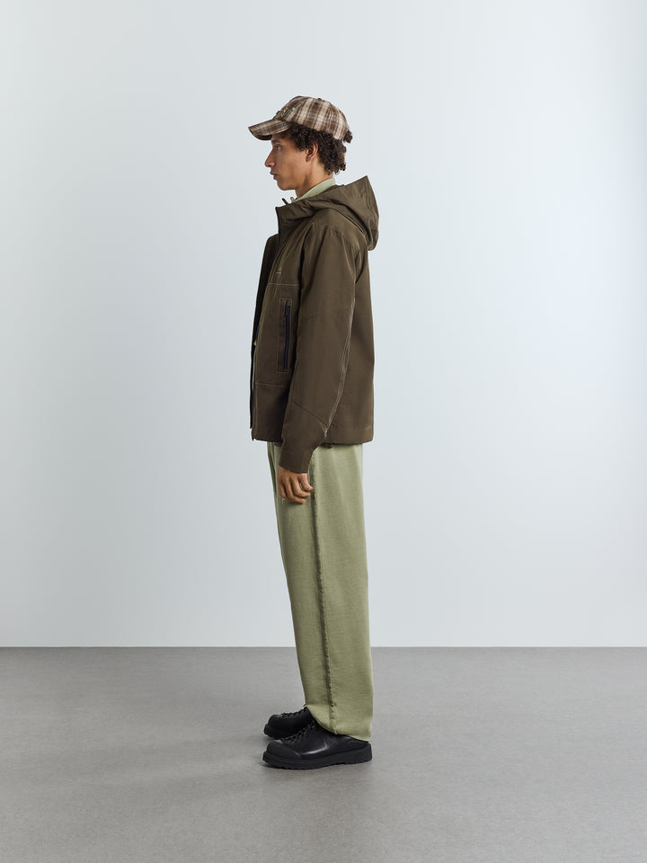 Albany Hooded Overshirt Deep Olive