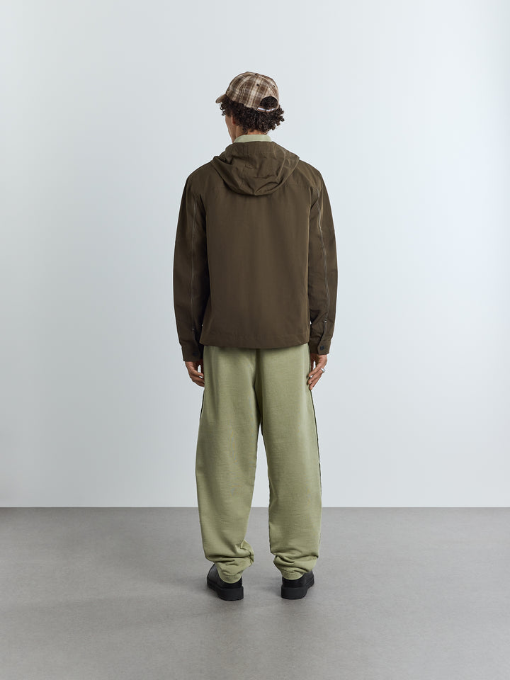 Albany Hooded Overshirt Deep Olive