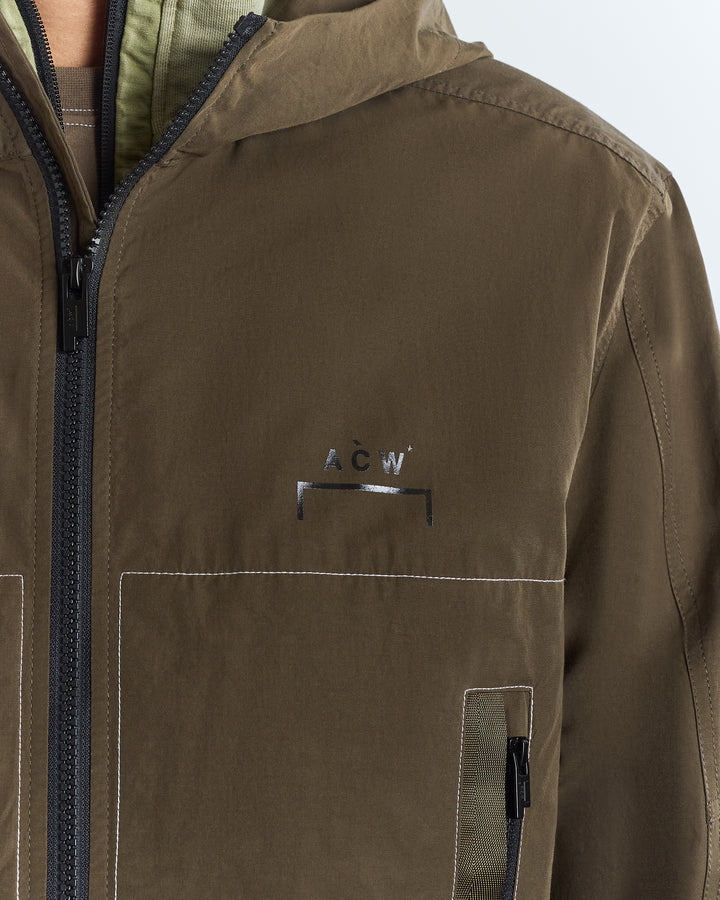 Albany Hooded Overshirt Deep Olive