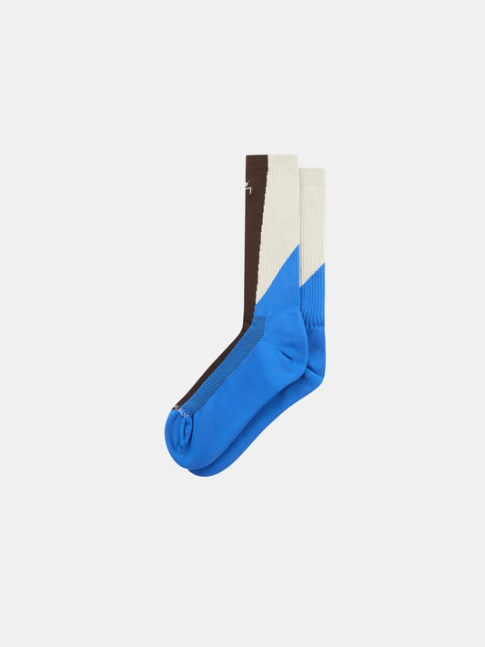 Overstitch Sock Blue House