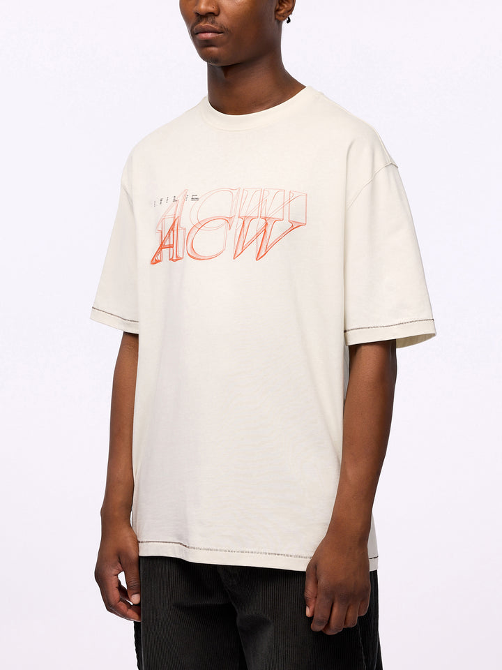 SERIF T-SHIRT BONE