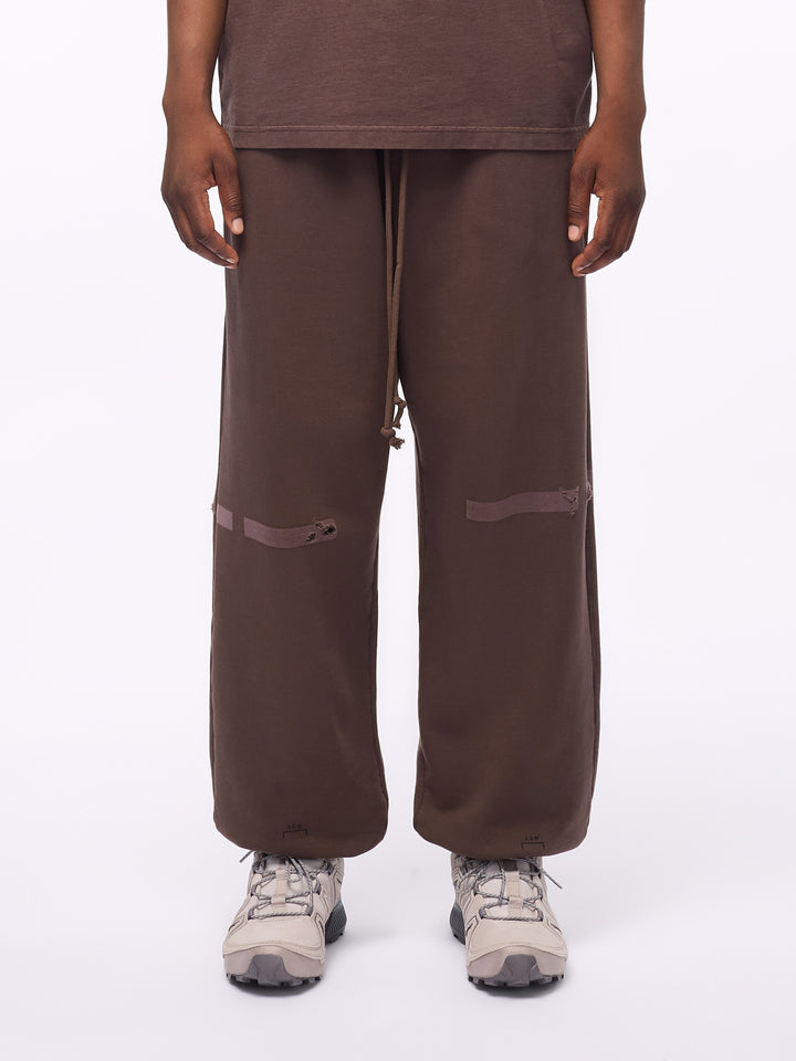 LASER FADE SWEATPANT RUST
