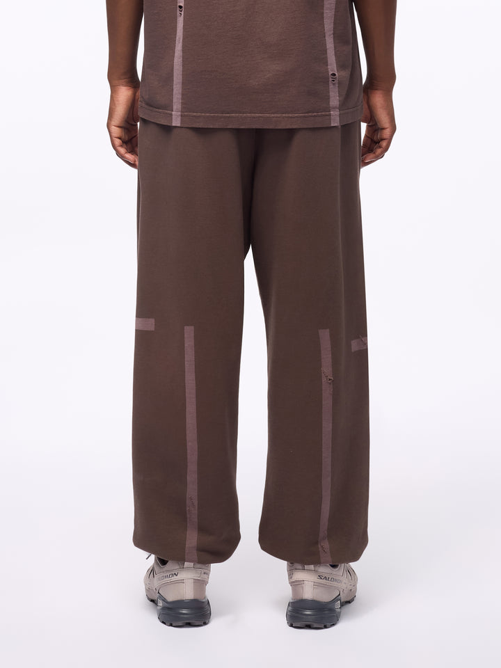 LASER FADE SWEATPANT RUST