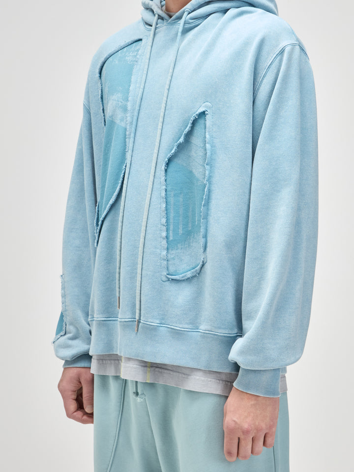 Oblique Hoodie Grey-Green Tourmaline
