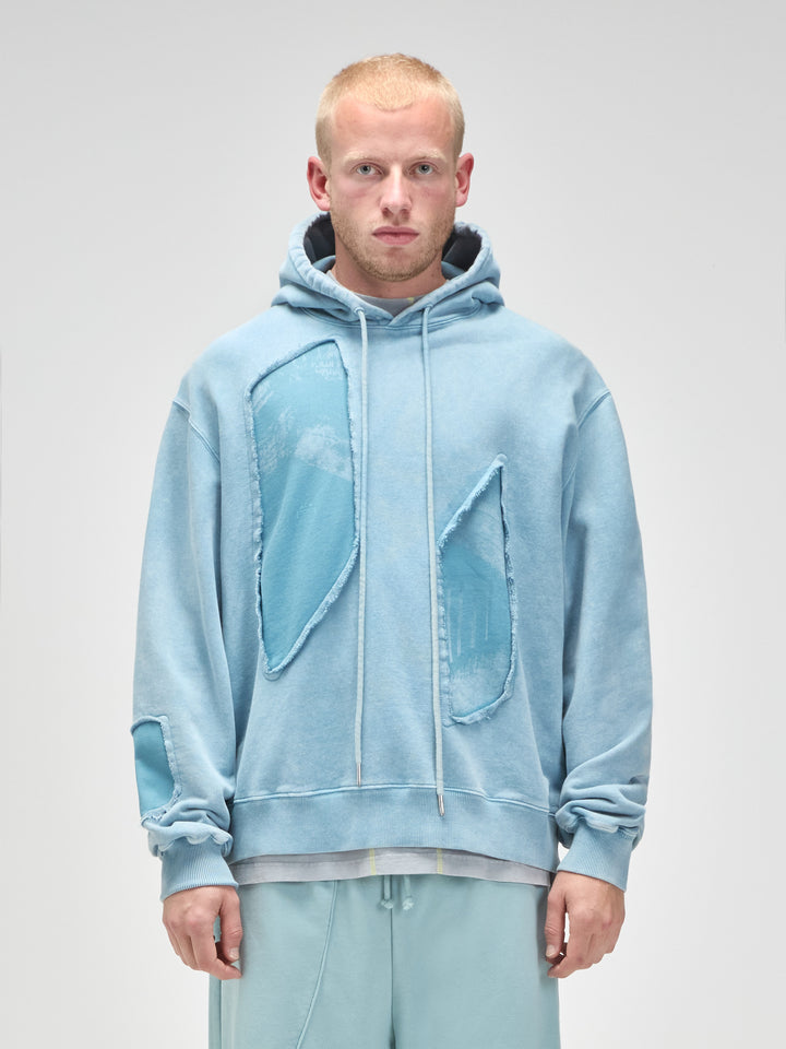 Oblique Hoodie Grey-Green Tourmaline