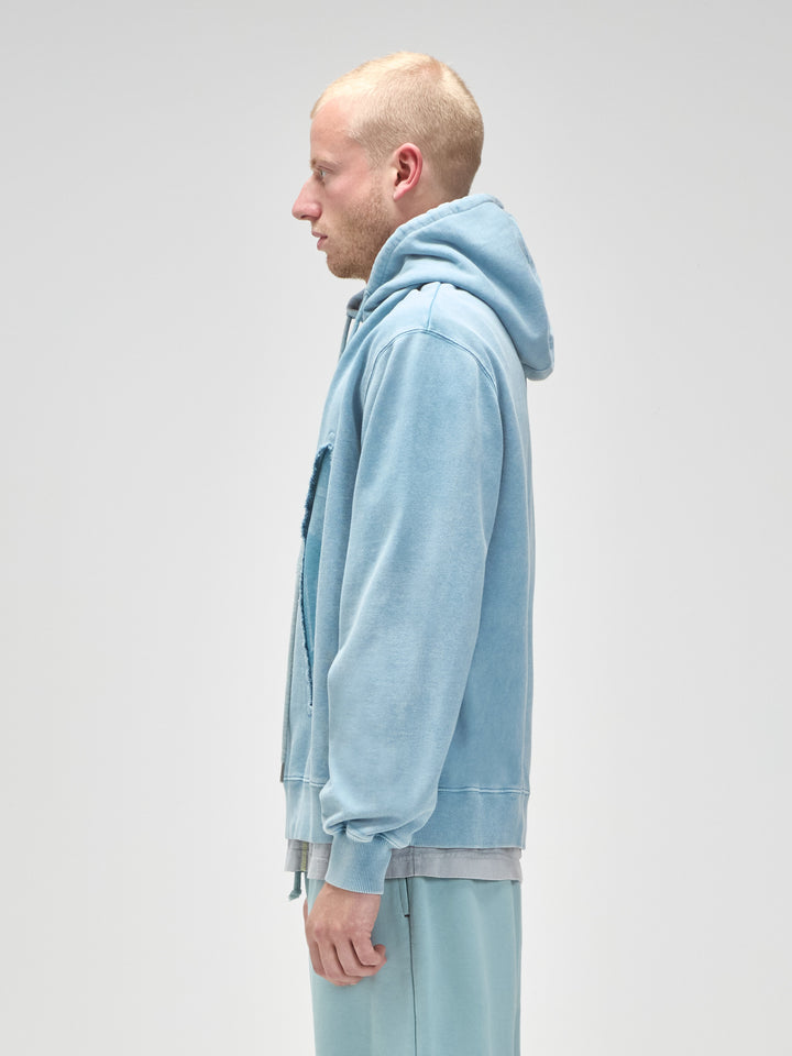 Oblique Hoodie Grey-Green Tourmaline