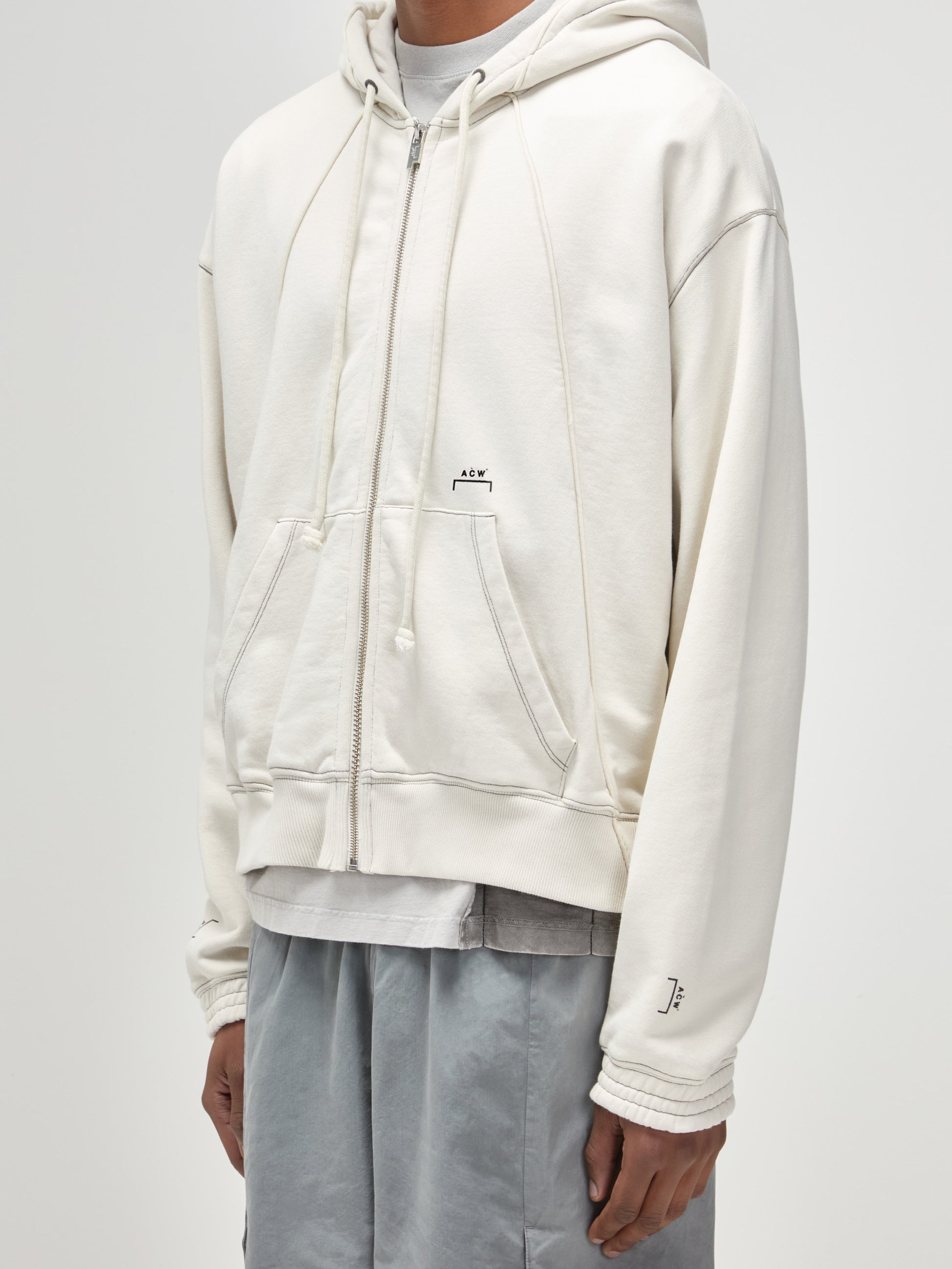 Milbank Zip Hoodie Bone
