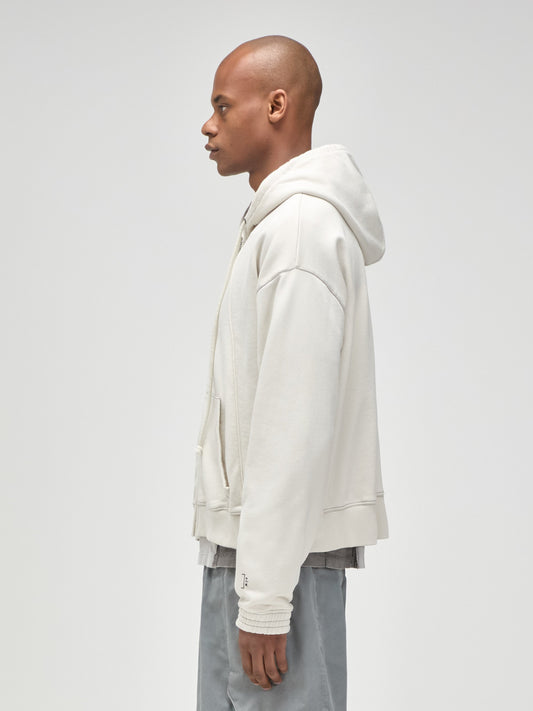 Milbank Zip Hoodie Bone