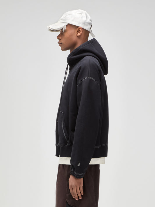 Milbank Zip Hoodie Onyx