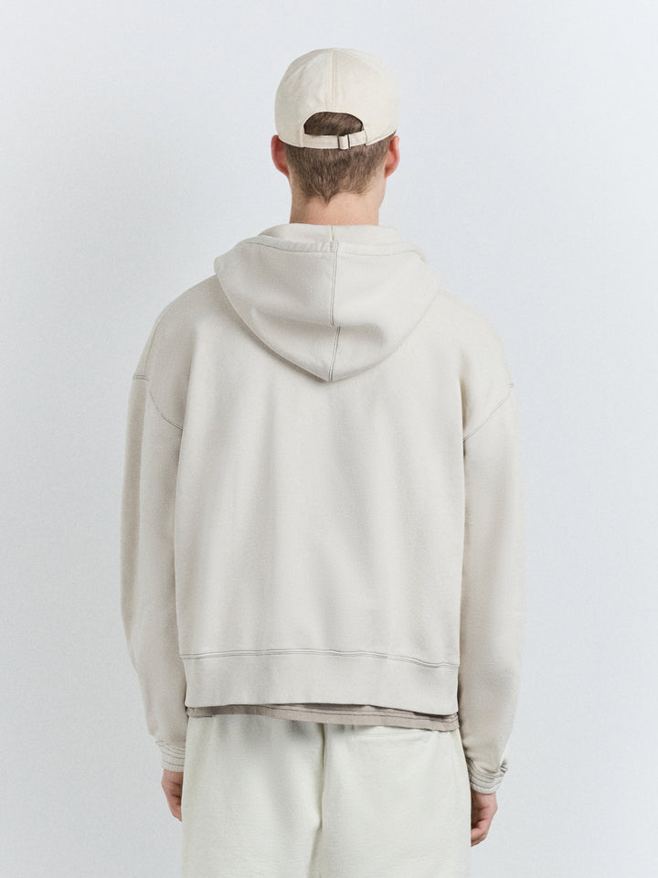 Millbank Zip Hoodie Bone