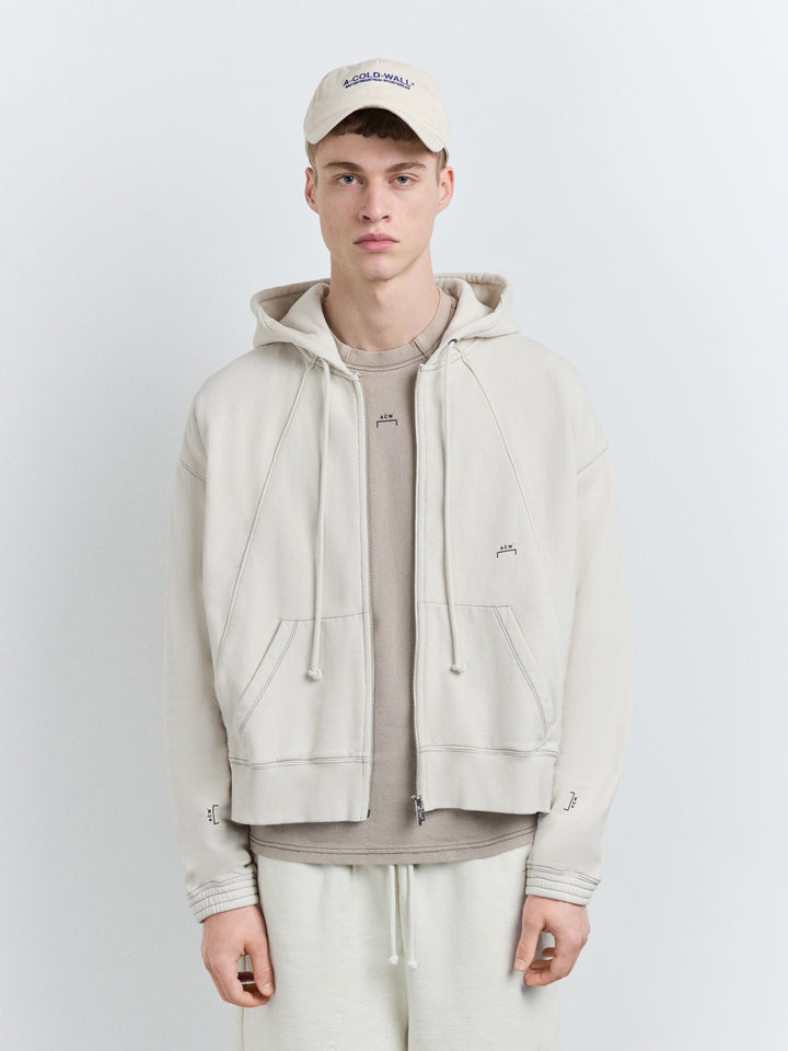 Millbank Zip Hoodie Bone