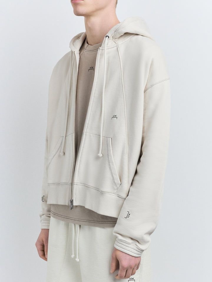 Millbank Zip Hoodie Bone