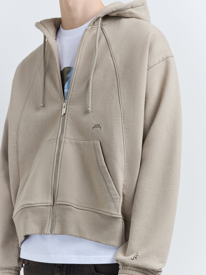 Millbank Zip Hoodie Taupe