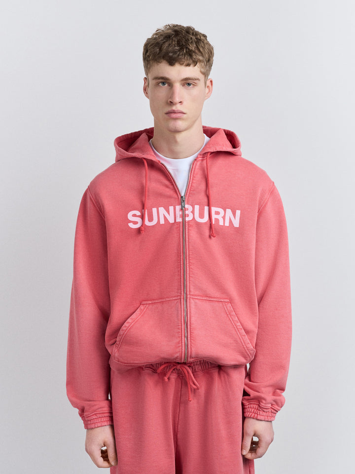 Sunburn Zip Hoodie Cardinal Red