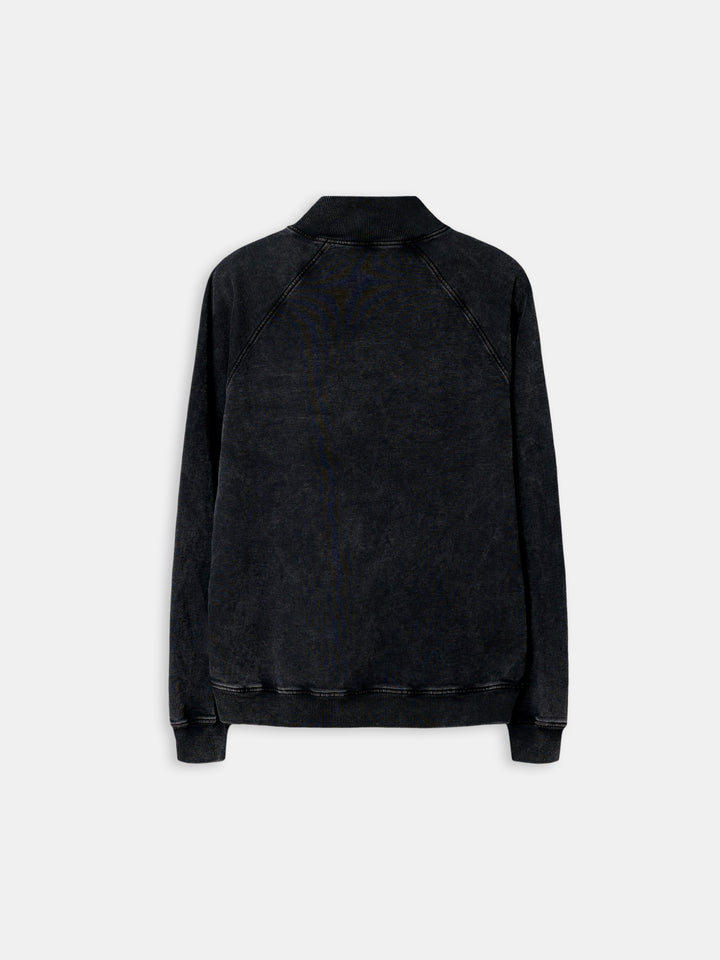 Padstow 1/4 Zip Sweatshirt Onyx