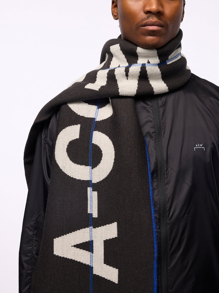 TYPOGRAPHIC SCARF SLATE