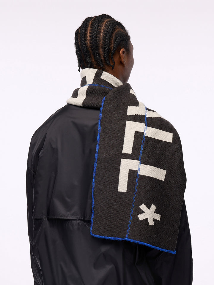 TYPOGRAPHIC SCARF SLATE