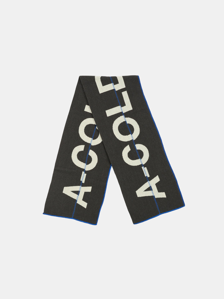 TYPOGRAPHIC SCARF SLATE