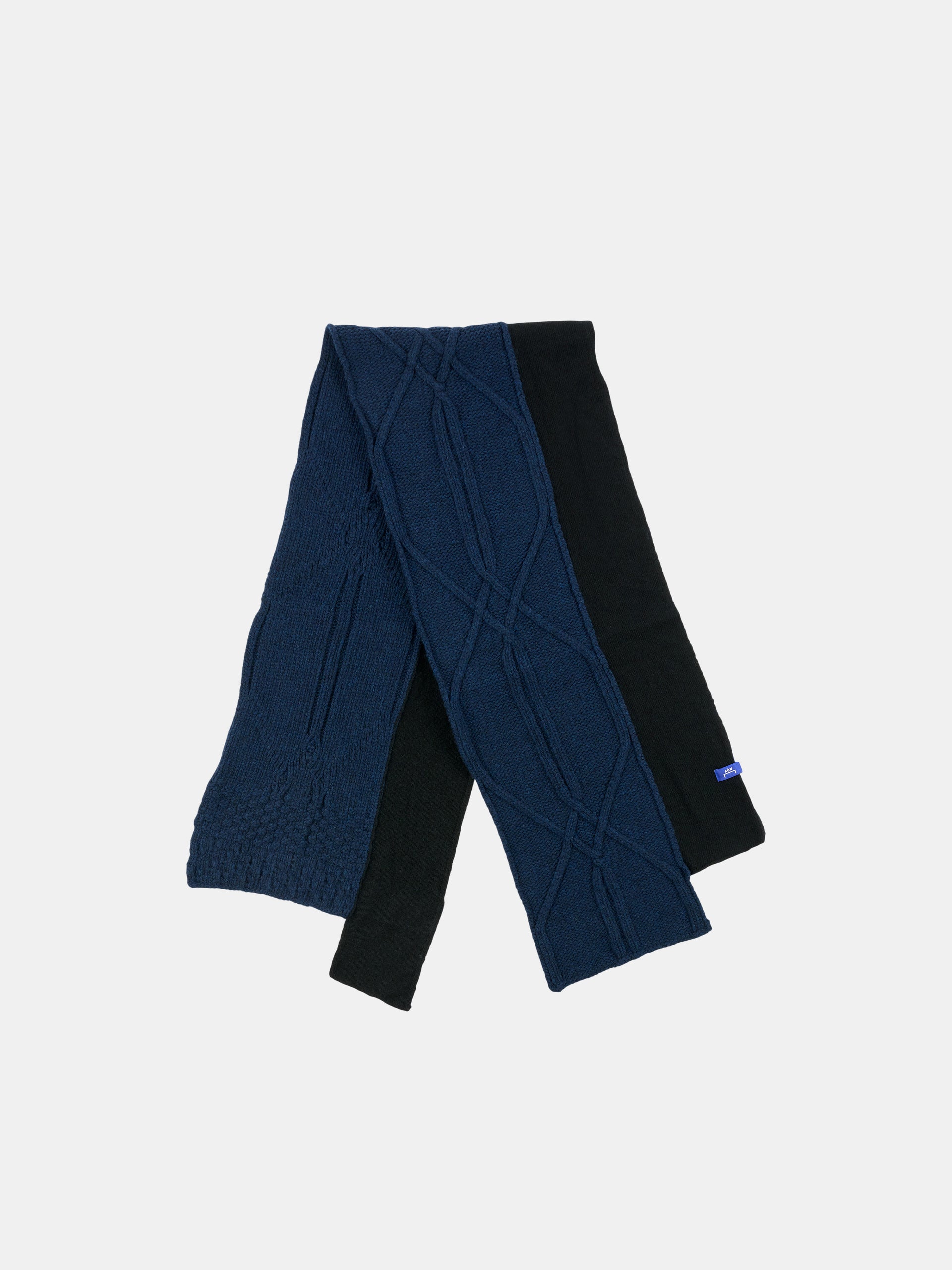 Ruptured Knit Scarf Midnight - OS